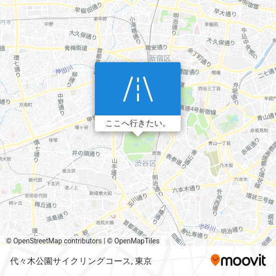 代々木公園サイクリングコース地図