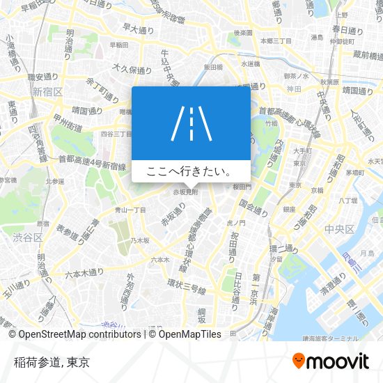 稲荷参道地図