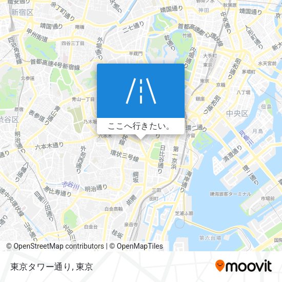 東京タワー通り地図