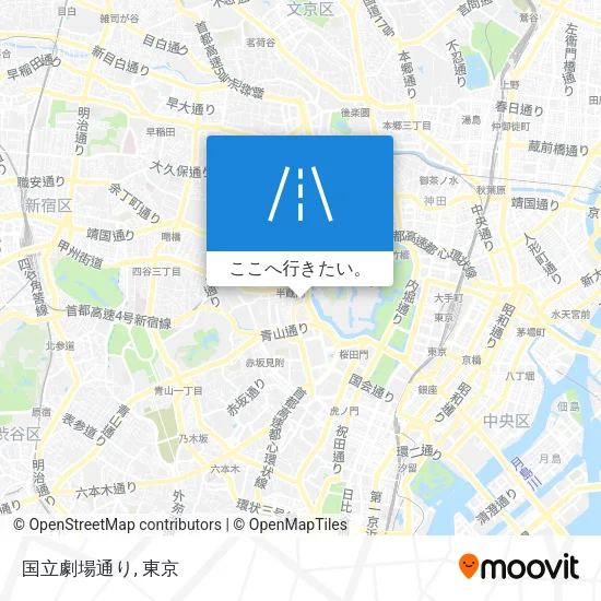 国立劇場通り地図