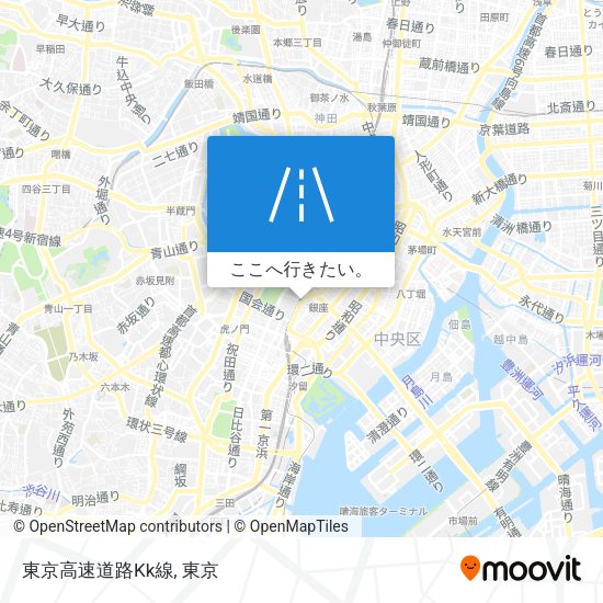 東京高速道路Kk線地図