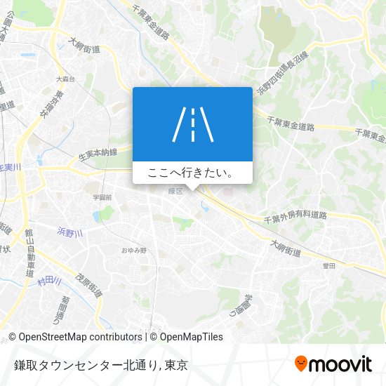 鎌取タウンセンター北通り地図