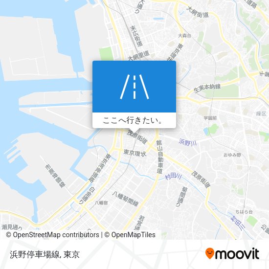 浜野停車場線地図