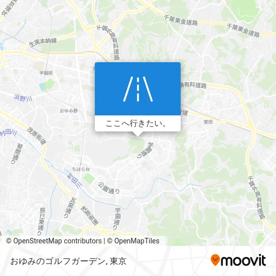 おゆみのゴルフガーデン地図