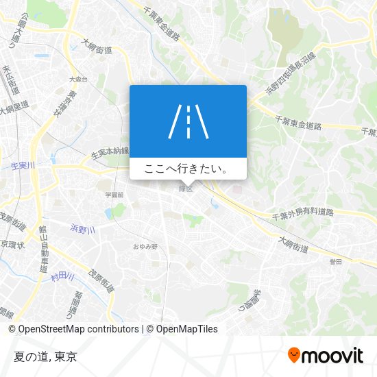 夏の道地図