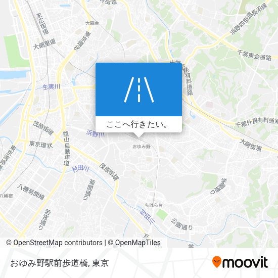 おゆみ野駅前歩道橋地図