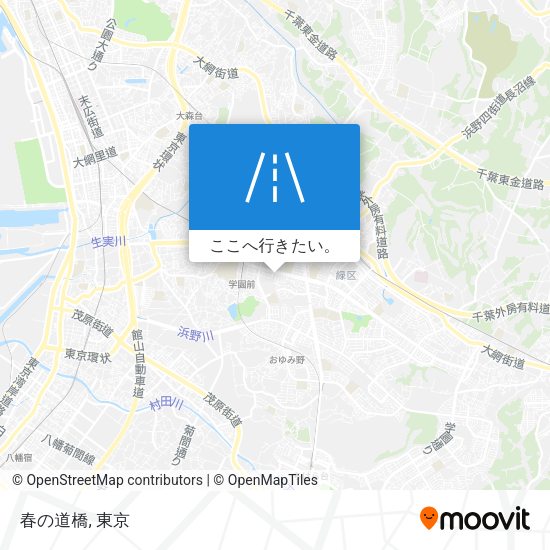 春の道橋地図