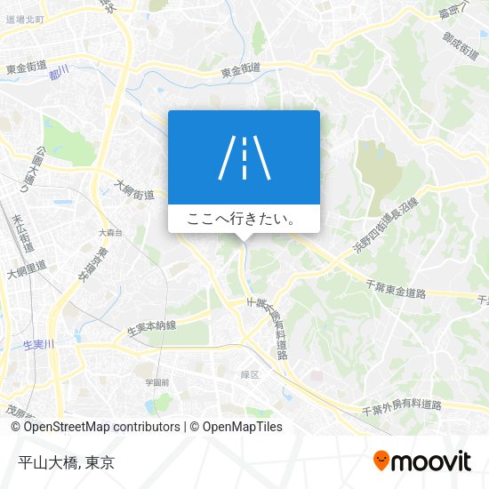 平山大橋地図