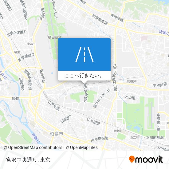 宮沢中央通り地図