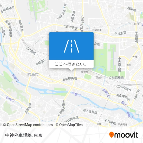 中神停車場線地図