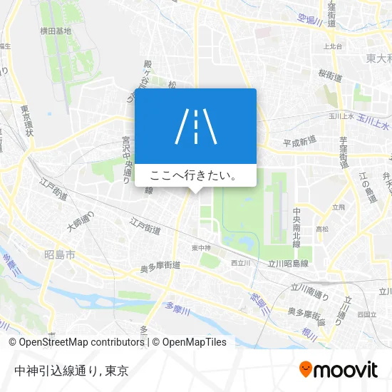 中神引込線通り地図