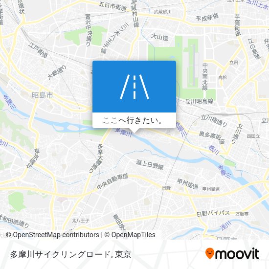 多摩川サイクリングロード地図