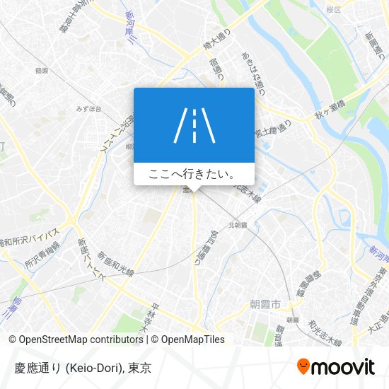 慶應通り (Keio-Dori)地図
