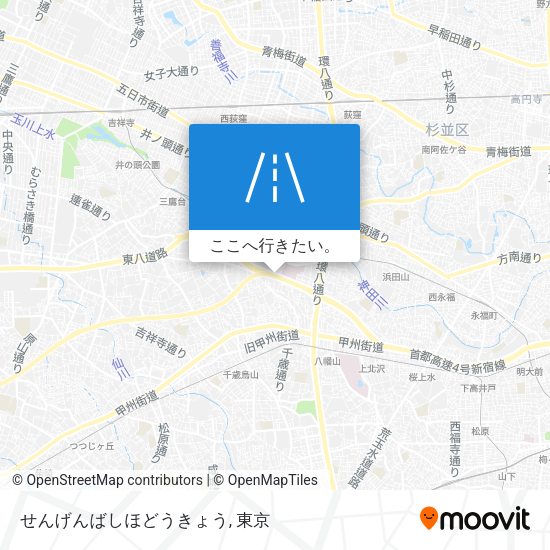 せんげんばしほどうきょう地図