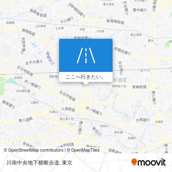 川南中央地下横断歩道地図