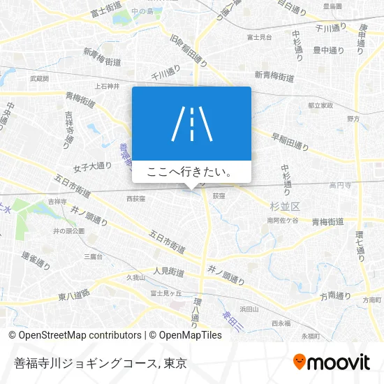 善福寺川ジョギングコース地図