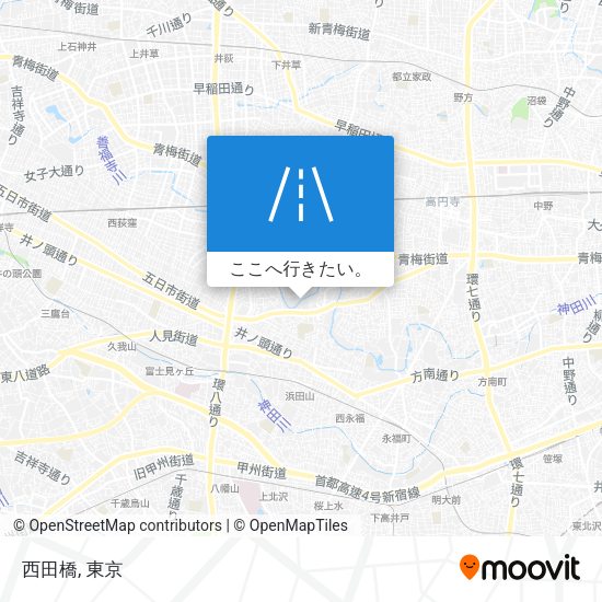 西田橋地図