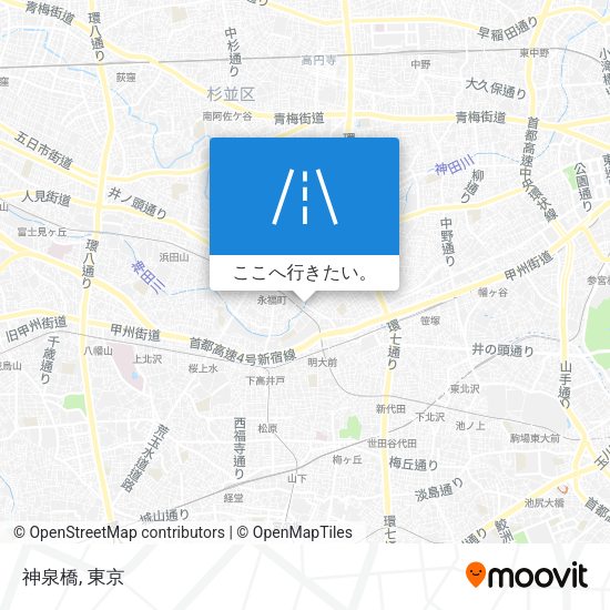 神泉橋地図