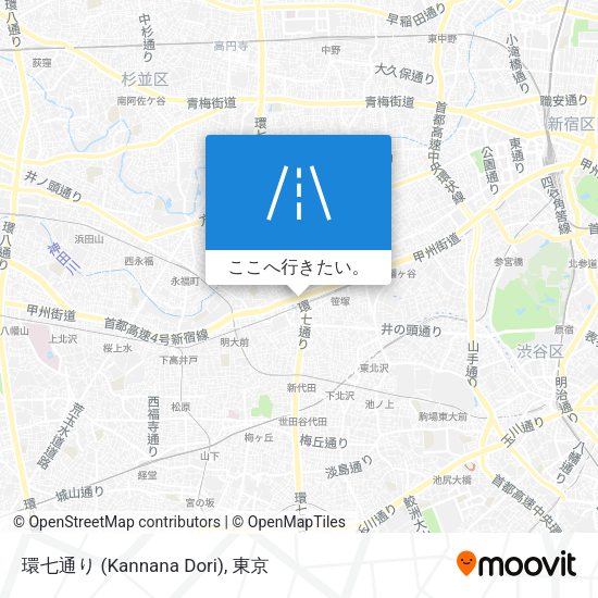 環七通り (Kannana Dori)地図