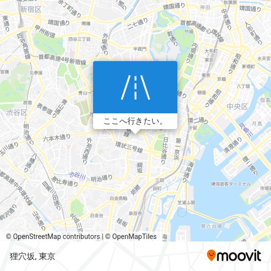 狸穴坂地図