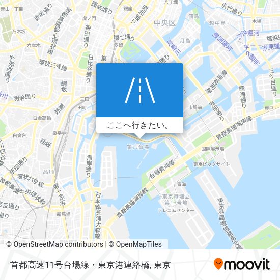 首都高速11号台場線・東京港連絡橋地図