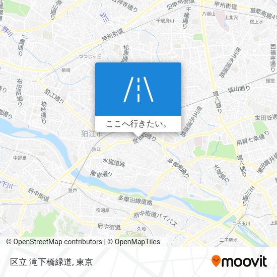 区立 滝下橋緑道地図