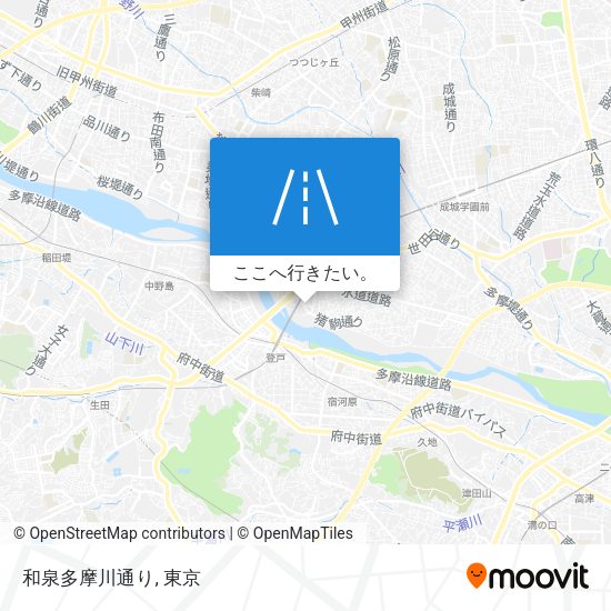 和泉多摩川通り地図