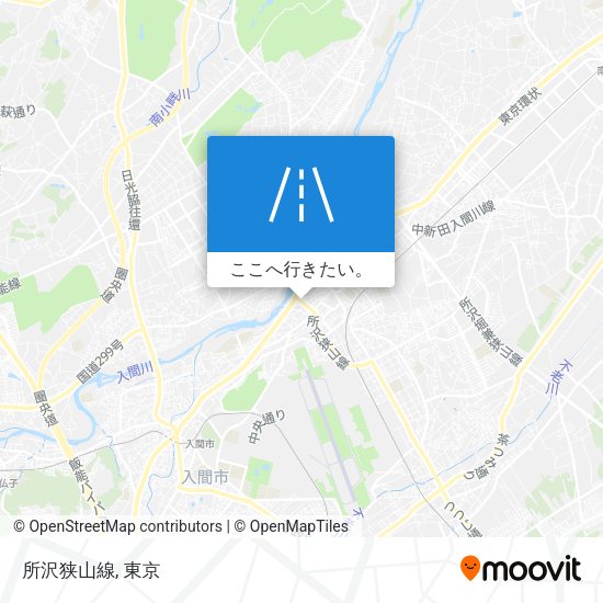 所沢狭山線地図