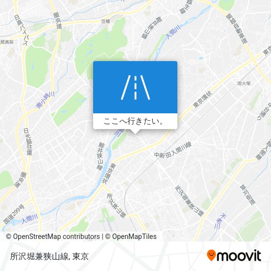 所沢堀兼狭山線地図