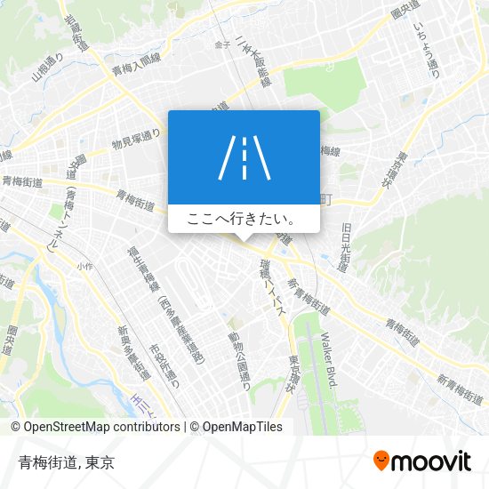 青梅街道地図