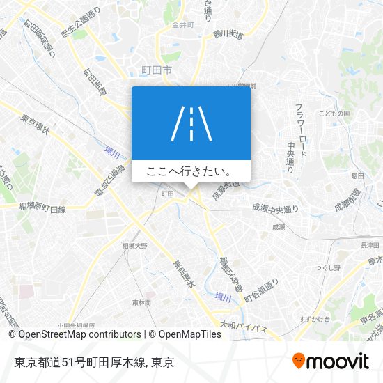 東京都道51号町田厚木線地図