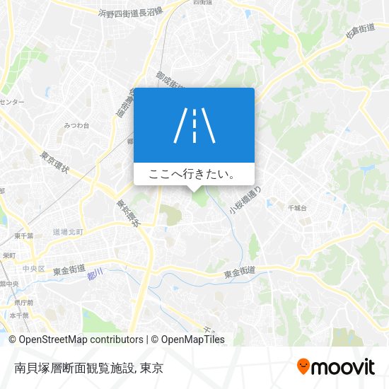 南貝塚層断面観覧施設地図