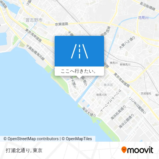 打瀬北通り地図