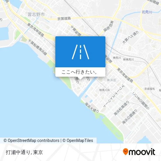 打瀬中通り地図