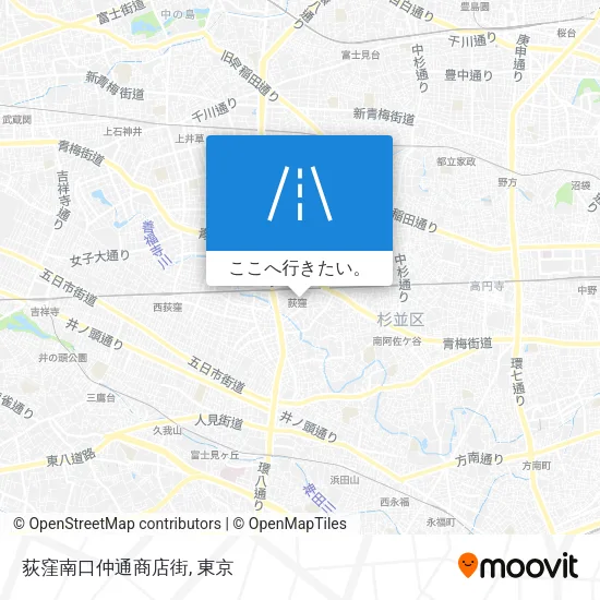 荻窪南口仲通商店街地図