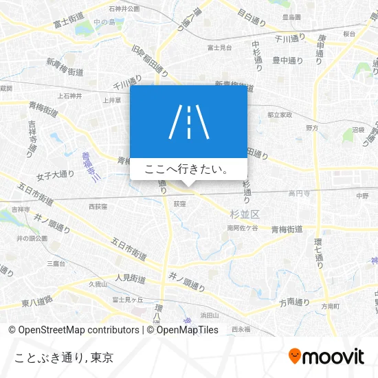 ことぶき通り地図