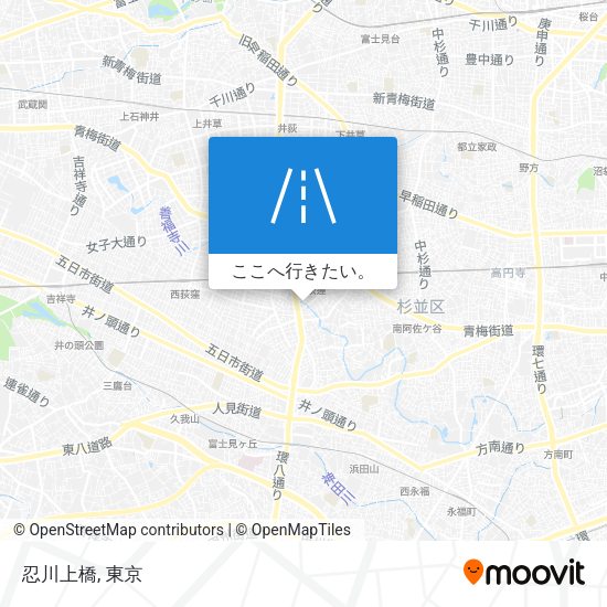 忍川上橋地図