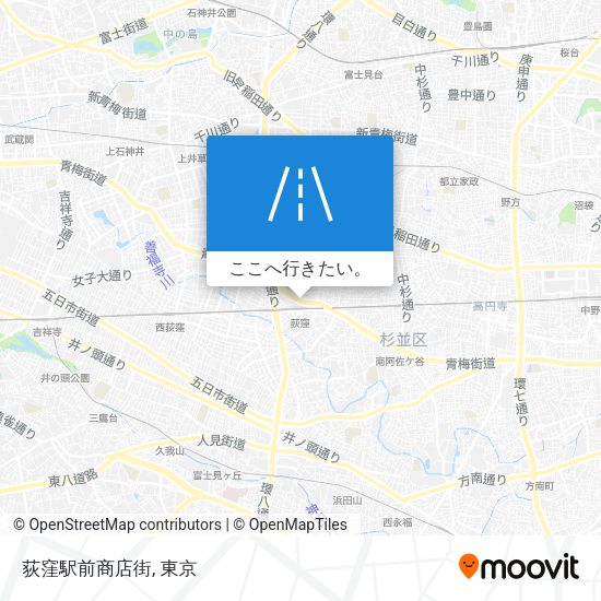 荻窪駅前商店街地図