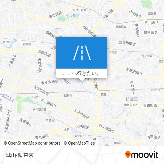 城山橋地図