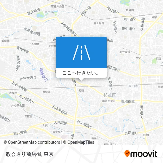 教会通り商店街地図