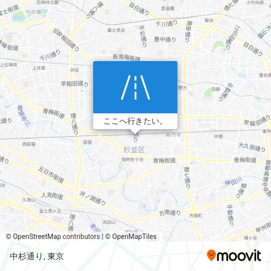 中杉通り地図