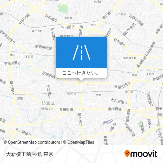 大新横丁商店街地図