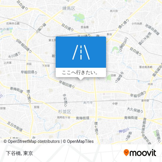 下谷橋地図