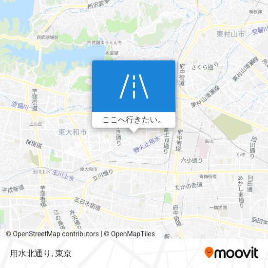 用水北通り地図