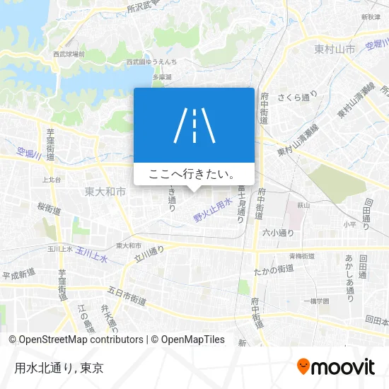 用水北通り地図