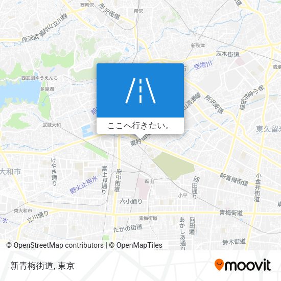 新青梅街道地図