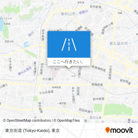 東京街道 (Tokyo-Kaido)地図