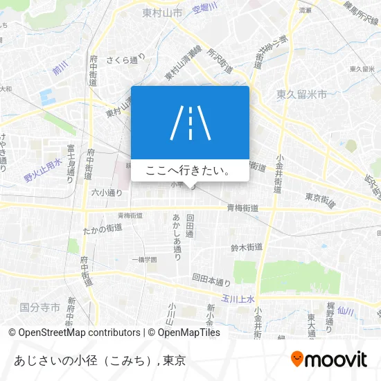 あじさいの小径（こみち）地図