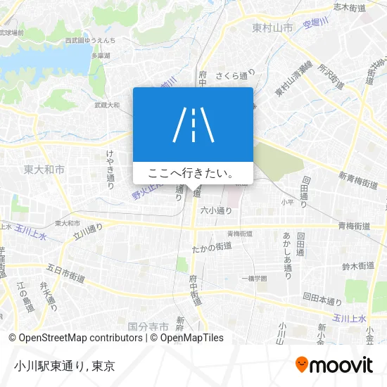小川駅東通り地図
