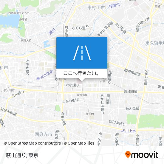 萩山通り地図